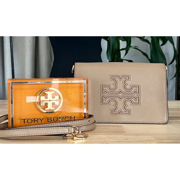 ✺✺ AUTHENTIC TORY BURCH BROWN HARPER HANDBAG ✺✺ - Picture 1 of 11